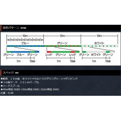 YGK (Yotsuami)LONFORT Realdtex WX8  No. 0.3 150ｍ　