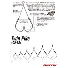 Decoy DJ-88 Twin Pike # 2- # 3/0 TIN