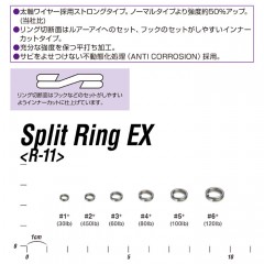 デコイ　R-11　スプリットリングEX　シルバー　DECOY　R-11　Split Ring EX　