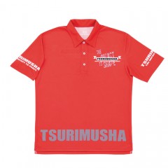 Tsurimusha dry adjust flag polo shirt S-4L