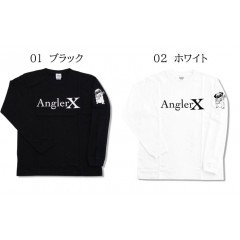 【全2色】アングラーエックス　チェスト＆パグバスショルダープリント　ロンT　AnglerX