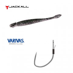 [Eating I-shaped set] Jackal Eyeshad Clio 3.5inch + Varibas Deathlock Stitch I-shaped hook #3