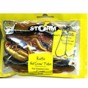 STORM/ストーム　Rattle Hot Craw Tube/ラトルホットクローチューブ　4inch/RCT04