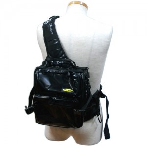 deps shoulder bag  tarpaulin black SHOULDER BAG