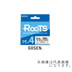 ゴーセン  ルーツ PE×4 300m  マルチカラー　0.4-0.5号　GOSEN　Roots multicolor