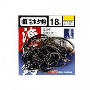 KINRYU Steel Taiji Hota hook  NS Black  L pack (Value pack)