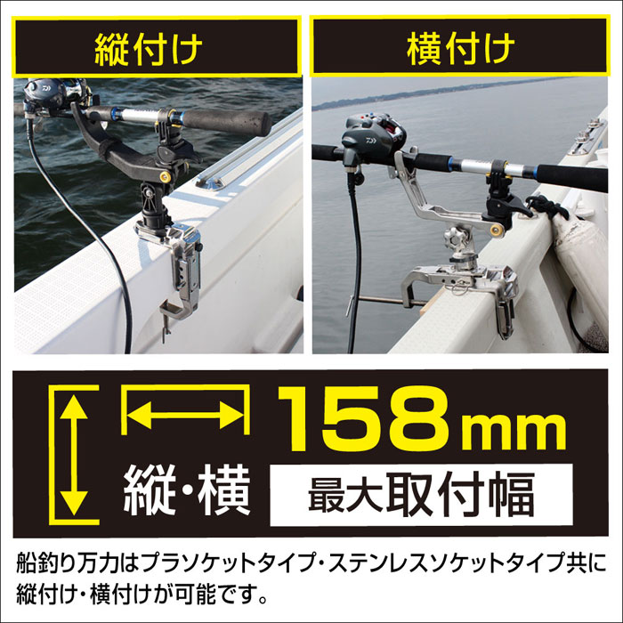 BMO JAPAN(ビーエムオージャパン) ステンクランプ式マルチ魚探マウント&アームフルセット 20Z0119