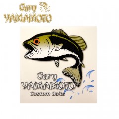 ゲーリーヤマモト　ステッカースクエア　ロゴ　＃ホワイト　GaryYamamoto	