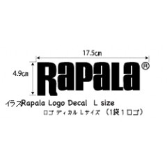 ラパラ　ロゴデカール　カッティングステッカー　Lサイズ　Rapala