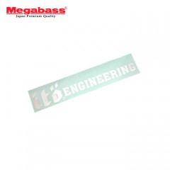 Megabass ito ENGINEERING cutting sticker  10 cm