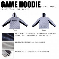メガバス GAME HOODIE(ゲームフーディ) WHITE (XL)