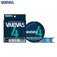 バリバス　バリバス4　ウォーターブルー　150m　0.6号-2号　VARIVAS　