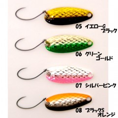 【全8色】ムカイフィッシング　岩魚スプーン　3g　MUKAI FISHING　IWANA Spoon　