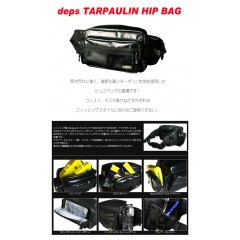 deps hip bag  # tarpaulin black HIP BAG