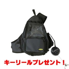 [Key Reel Present] deps Tarpaulin Body Bag  One Shoulder Type # Black