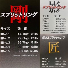 日本の部品屋　剛スプリットリング　No.3-No.4　