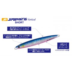 メジャークラフト　ジグパラ　バーチカル ショート　80g　Major Craft　Jigpara Vertical SHORT　　　　