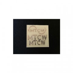 M.T.C.W　リール用 メタルステッカー　＃ゴールド　［MTCW］