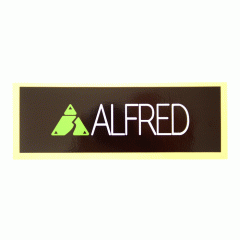 Alfred Sticker M size W130mm x H42mm