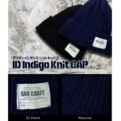 ガンクラフト　アイディインディゴニットキャップ　GANCRAFT　ID INDIGO KINT CAP　