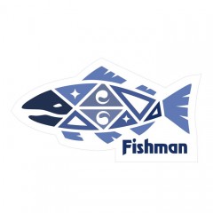 フィッシュマン　アミュレットフィッシュステッカー　6×3.2cm　FISHMAN