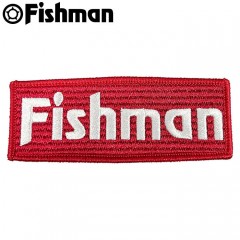 Fishman sticker patch red