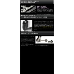 【取り寄せ商品】ZPI/ジーピーアイ　パワーゲームカーボンハンドル　PG-S　シマノ用/ブラックカーボン