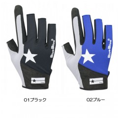 Blue Blue High Grip Power Gloves 1 Finger