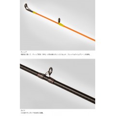 Kanji Crono bait worm rig dedicated rod Deep Moon 605-40MAX