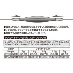 カツイチ DECOY (デコイ)  飛ビキャロシンカー CS-1B (ライトゲーム用キャロシンカー)