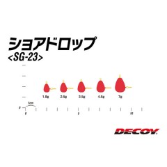 カツイチ DECOY (デコイ)  ショアドロップ SG-23 (ナス型シンカー)