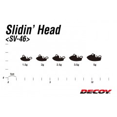 デコイ　SV-46　スライディンヘッド　シルバー　DECOY　SV-46　Slidin' Head　