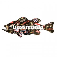 バスマニア　オールデザインバスステッカー　ビッグ　bassmania　ALL design bass sticker　