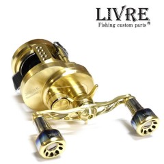LIVRE Crank Feather 95  Fortissimo Monobu + Fire  4N Gold Special Specification  [Backlash Original Color]  Center Nut Available