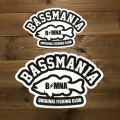 バスマニア　アーチロゴボートカーペットデカール　bassmania　
