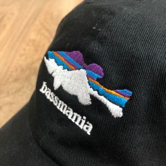 バスマニア　　マウンテンシルエットバスフロント刺繍キャップ　bassmania