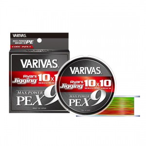 VARIVAS Avani Jigging 10X10 Max Power PE X9 600m No. 1.5/33lb No. 2/39lb No. 3/57lb