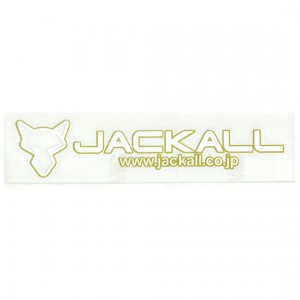 ジャッカル　カッティングステッカー　タイプ3/Sサイズ　JACKALL　CUTTINGSTICKER　#ゴールド/ホワイト
