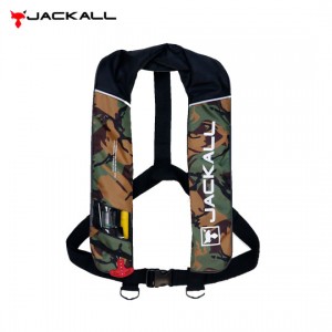 ジャッカル　自動膨張式ライフジャケット　JK-2520RS　＃グリーンカモ　【桜マーク　Aタイプ】JACKALL　