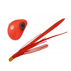 Jackall BomBin-Bin Lead Bin-Bin Ball Slide 80g  Spark Red / Red Gold T +