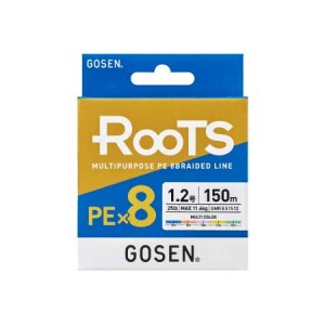 ゴーセン(GOSEN) RooTS(ルーツ) PE×8 150m 0.8号/16lb マルチカラー