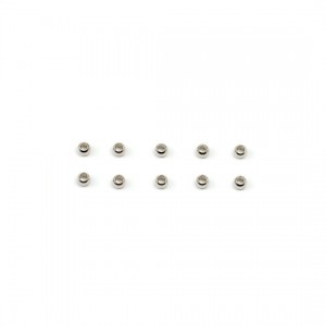 NIHONNO BUHINYA Round beads 4×2.2 brass silver 10 pieces