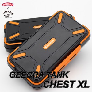 Gee crack x Magbite  Geekura tank chest XL size # Black x Orange
