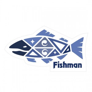 フィッシュマン　アミュレットフィッシュステッカー　10×5.4cm　FISHMAN