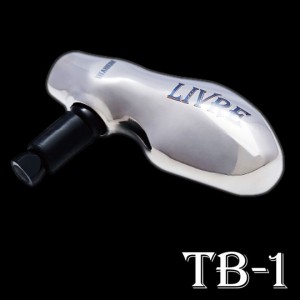LIVRE TB-1 knob  1 piece silver + black C   [knob only]