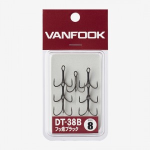 ヴァンフック DT‐38BLB パワーファイントレブル・バーブレス ゼロブラック #10