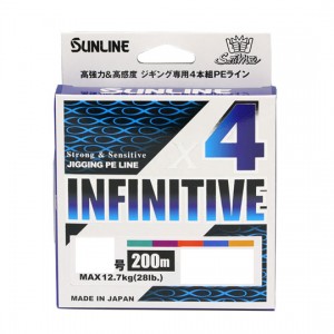 サンライン　ソルティメイト　インフィニティブ　X4　300m　1号-3号　ジギング用PE　SUNLINE	