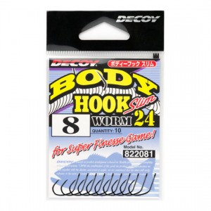 Decoy body hook slim worm 24