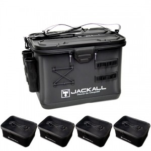 [5-piece set] Jackal tackle container R large size + tackle pouch large size