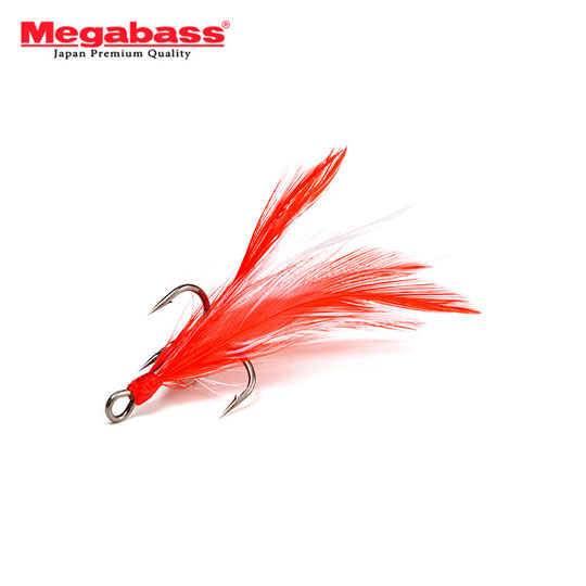 Megabass SLOWL FEATHER HOOK # 2/0 SLOWL FEATHER HOOK - 【Bass Trout Salt  lure fishing web order shop】BackLash｜Japanese fishing tackle｜